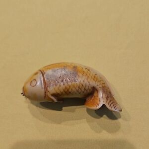 Antique Netsuke - Carved Erotica Fish Pendant
